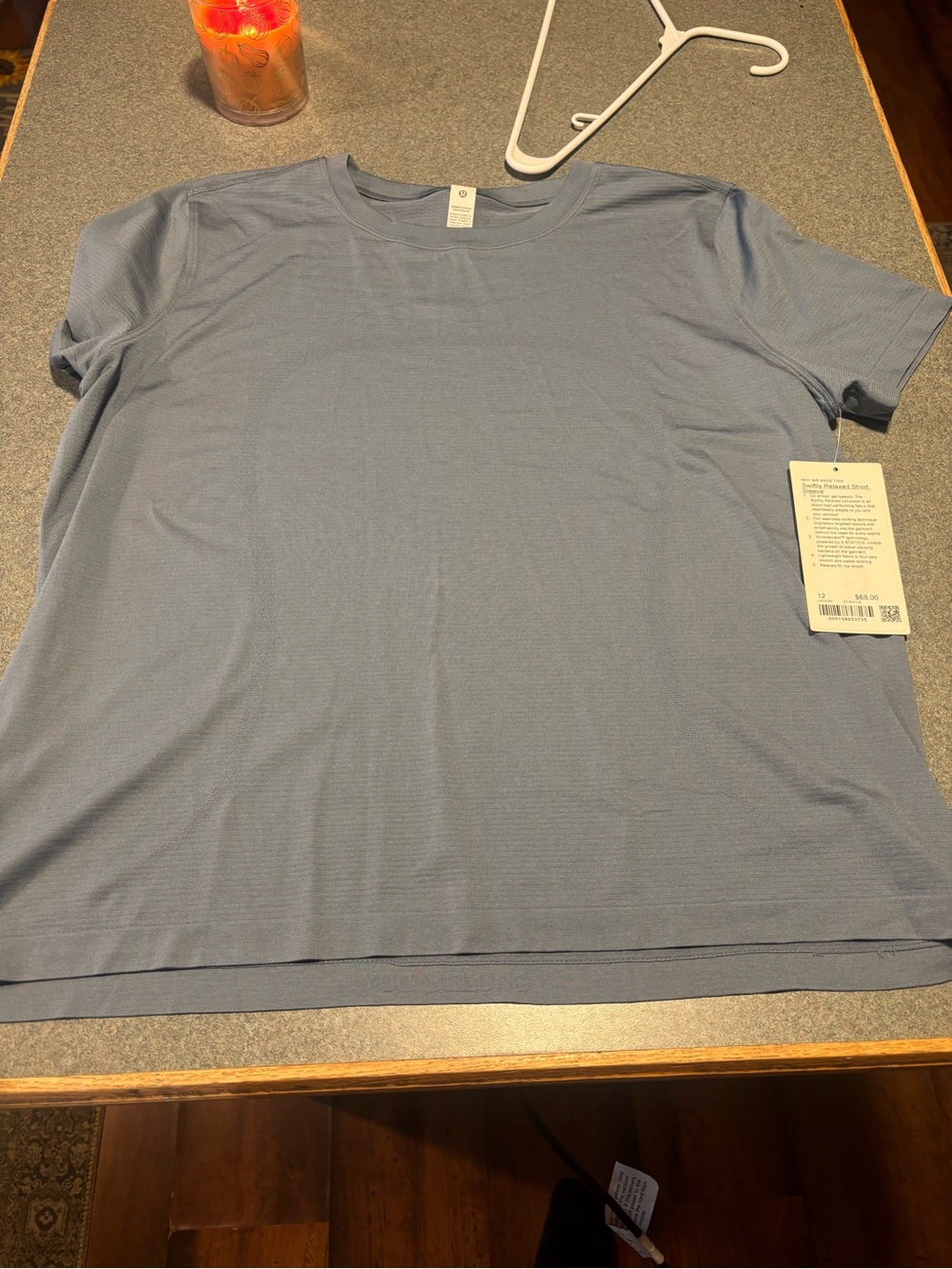 Womens swiftly relaxed Short Sleeve Shirt - Light Blue